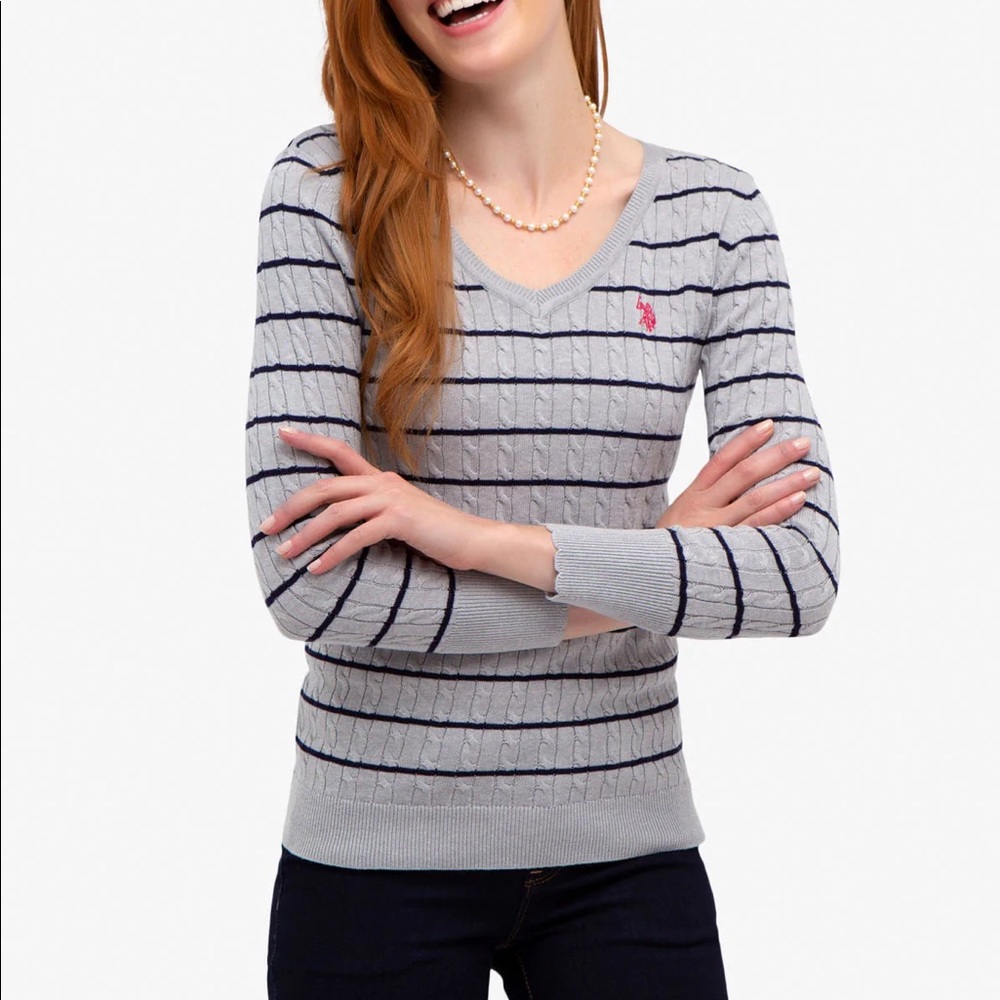 U.S. Polo Assn. Women’s Cable Knit Sweater